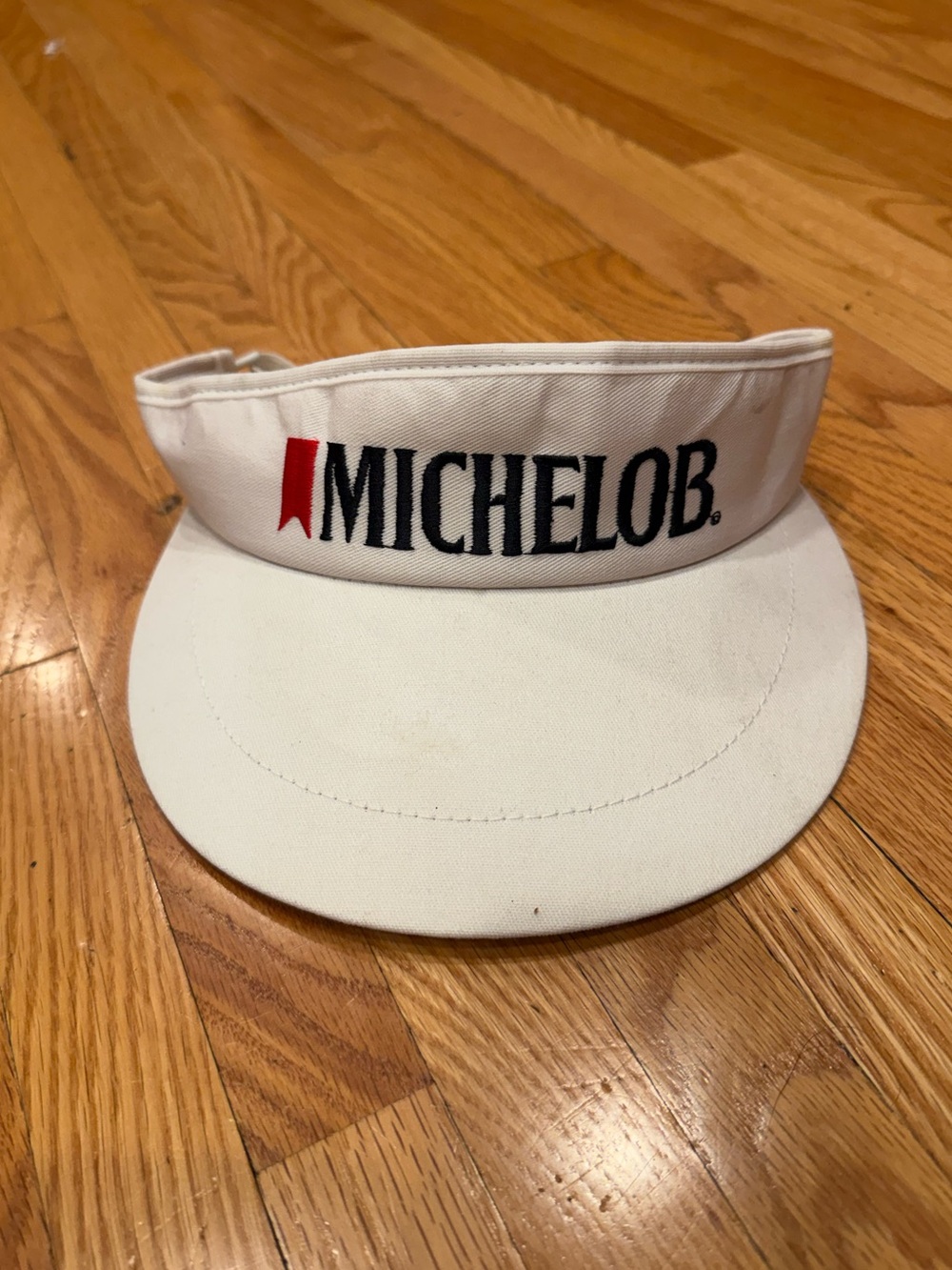 Vintage Michelob Beer White Branded Visor
